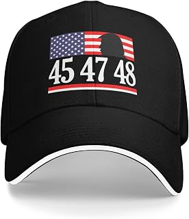 Black 45 47 48 patriotic 2028 hat
