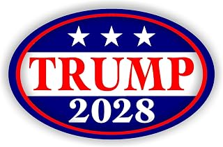 Oval Trump 2028 magnetic bumper sticker