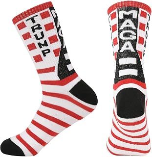 Trump MAGA patriotic novelty socks
